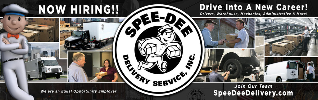 Photo montage of Spee-Dee delivery drivers